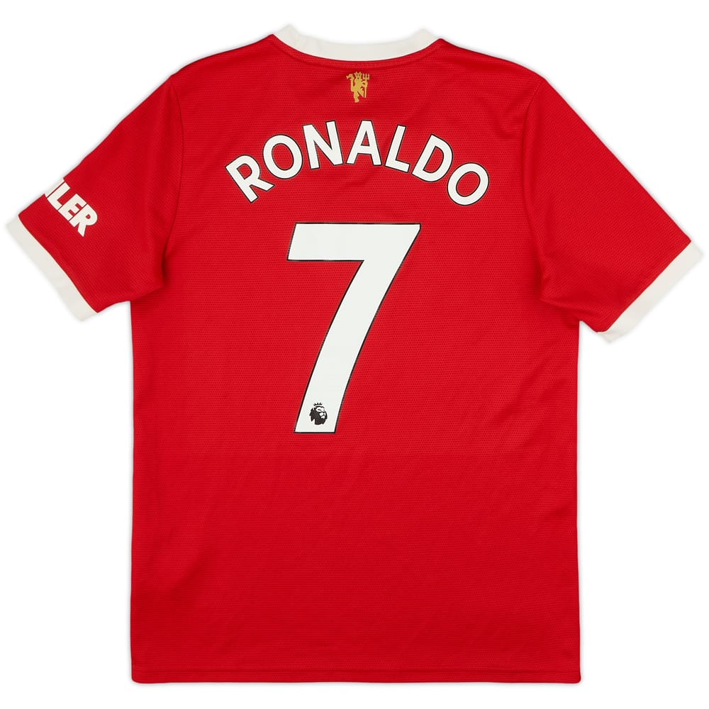 2021-22 Manchester United Home Shirt Ronaldo #7 - 8/10 - (XL.Boys)