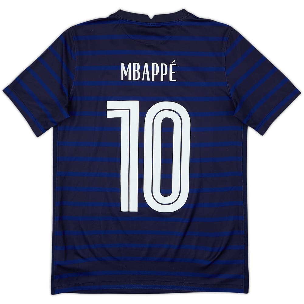 2020-21 France Home Shirt Mbappe #10 - 9/10 - (XL.Boys)