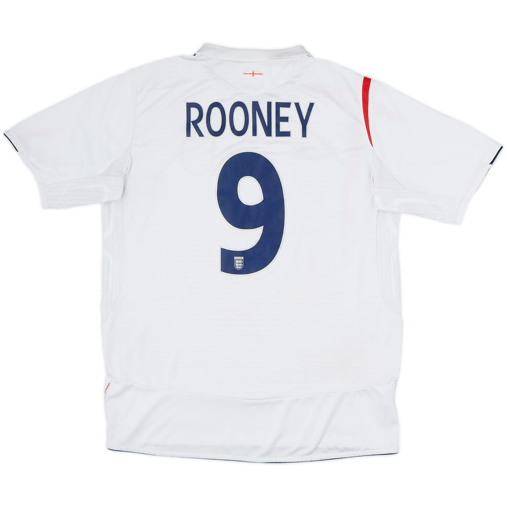 2005-07 England Home Shirt Rooney #9 - 5/10 - (M)