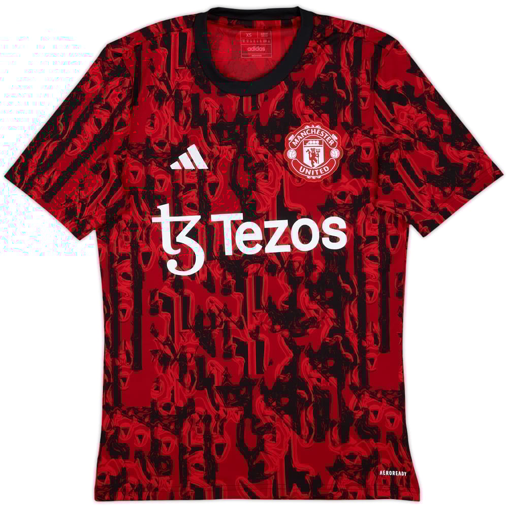 2023-24 Manchester United adidas Training Shirt - 8/10 - (XS)