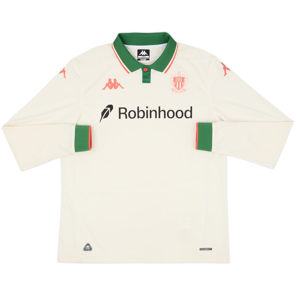 2025-26 Nice Away L/S Shirt - 8/10 - (L)