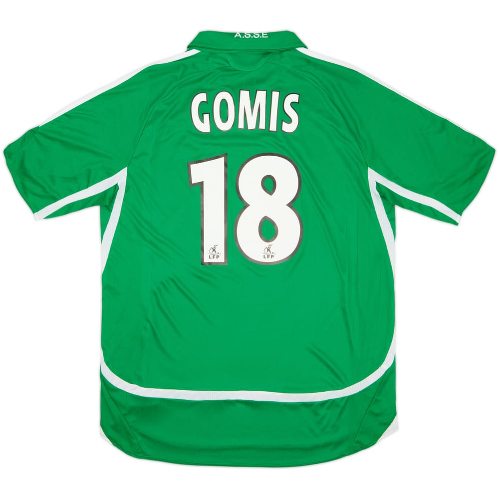2006-07 Saint Etienne Home Shirt Gomis #18 - 6/10 - (M)