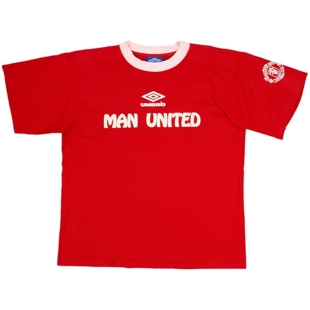 1994-95 Manchester United Umbro Cotton Tee - 9/10 - (M)