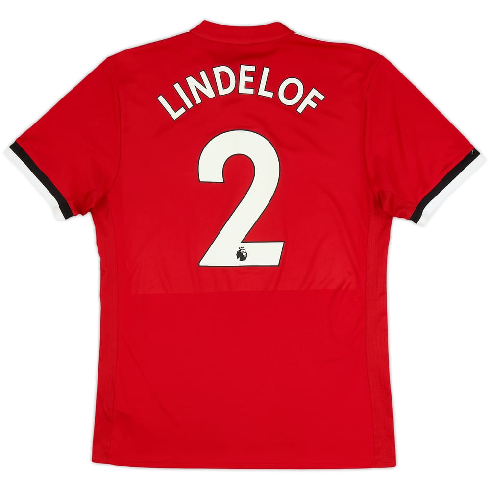 2017-18 Manchester United Home Shirt Lindelof #2 - 9/10 - (M)
