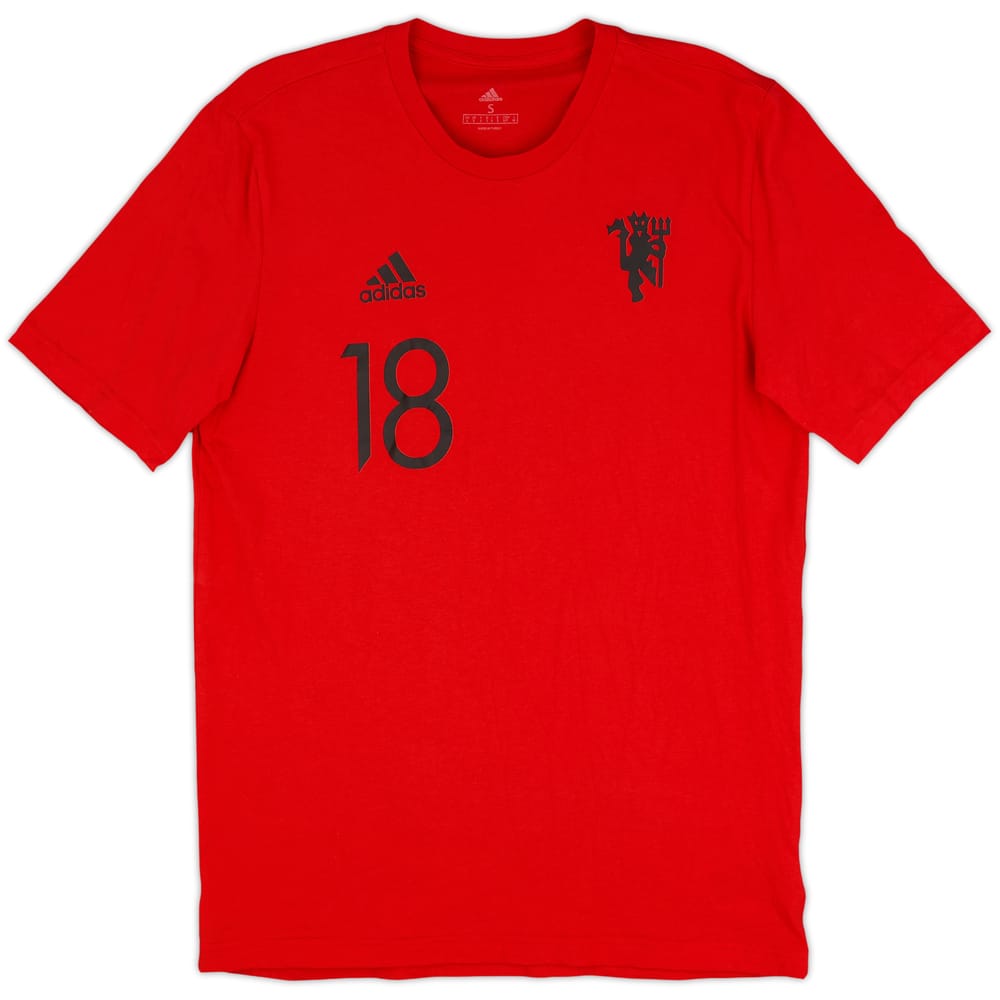 2021-22 Manchester United adidas Playera de Algodón B.Fernandes #18 - 8/10 - (S)
