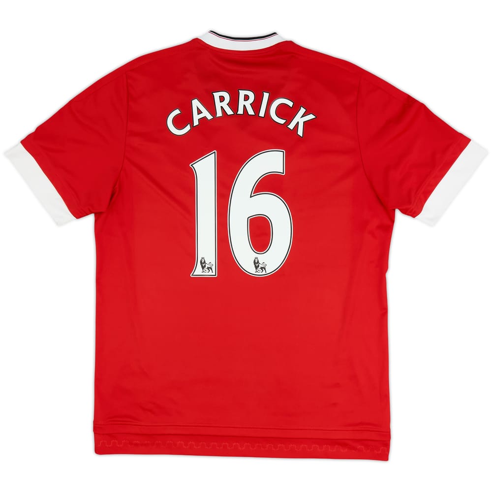2015-16 Manchester United Home Shirt Carrick #16 - 6/10 - (L)