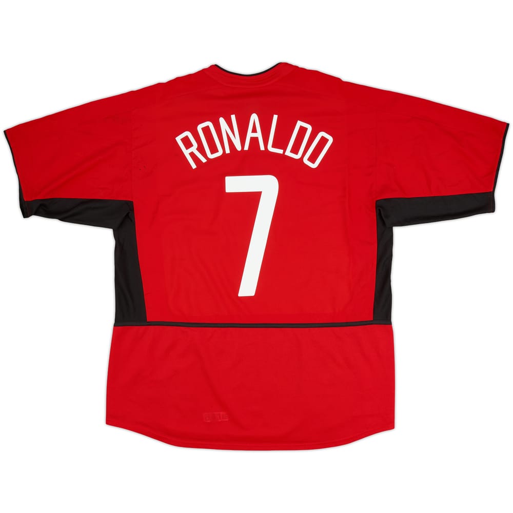 2002-04 Manchester United Home Shirt Ronaldo #7 - 5/10 - (XL)