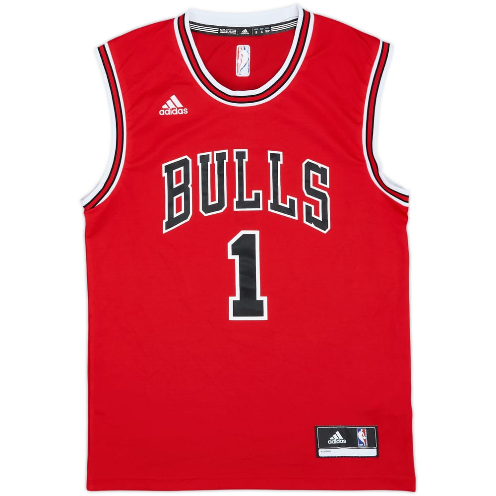 2014-16 Chicago Bulls Rose #1 adidas Away Jersey - 9/10 - (S)