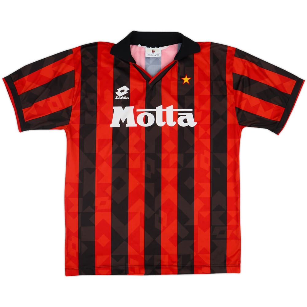 1993-94 AC Milan Home L/S Shirt - 8/10 - (L)