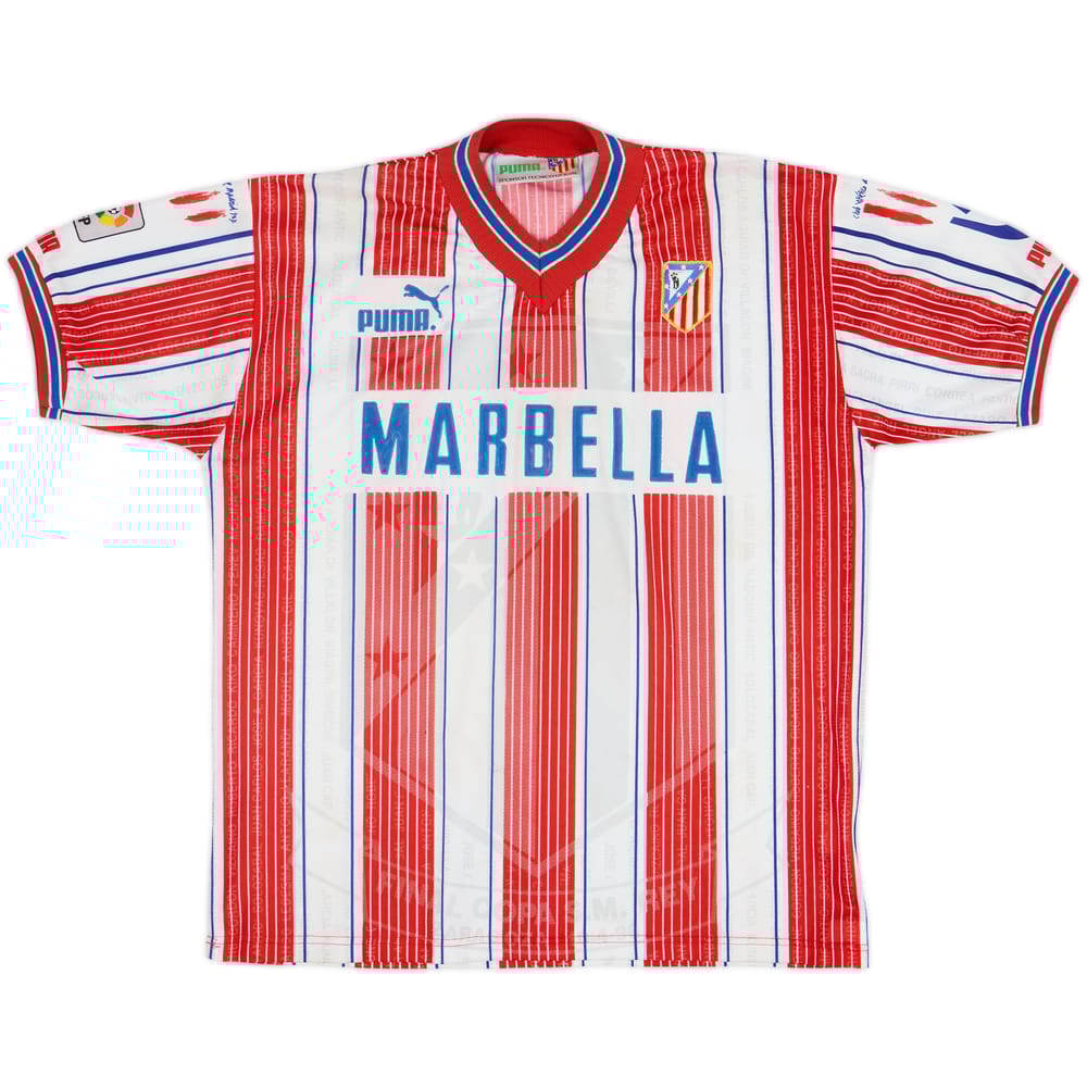 1995-96 Atletico Madrid Home Shirt - 8/10 - (S)