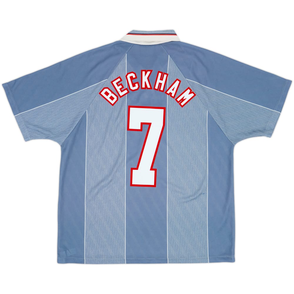 1996-97 England Away Shirt Beckham #7 - 6/10 - (XL)