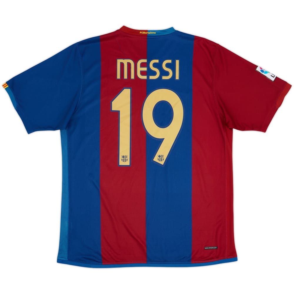 2006-07 Barcelona Home Shirt Messi #19 - 8/10 - (L)