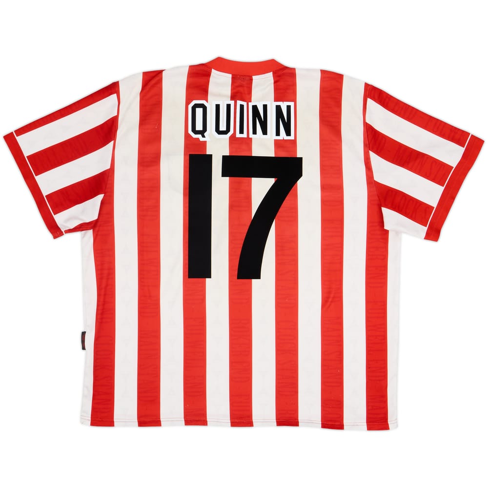 1996-97 Sunderland Home Shirt Quinn #17 - 6/10 - (XXL)