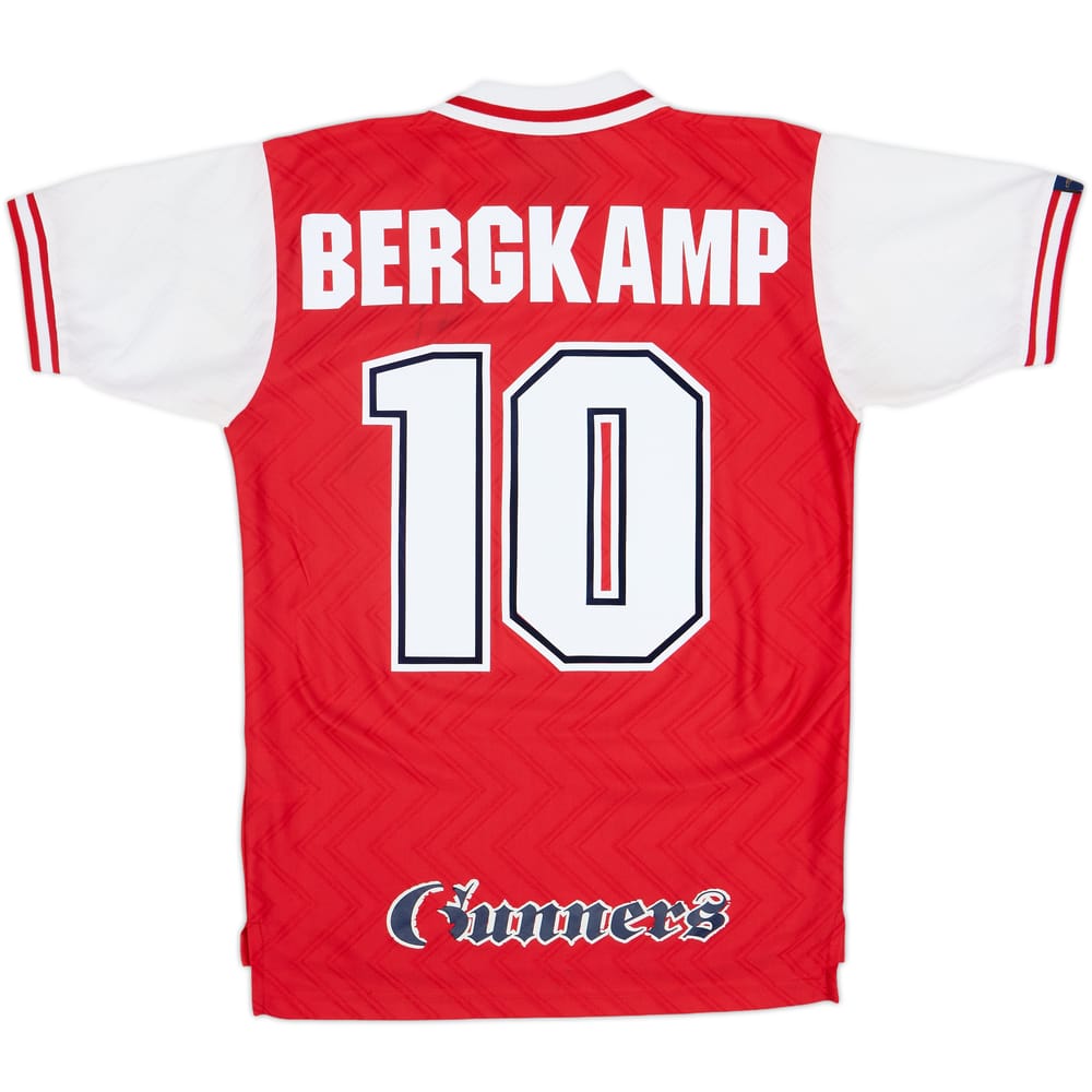 1996-98 Arsenal Home Shirt Bergkamp #10 - 6/10 - (XL.Boys)