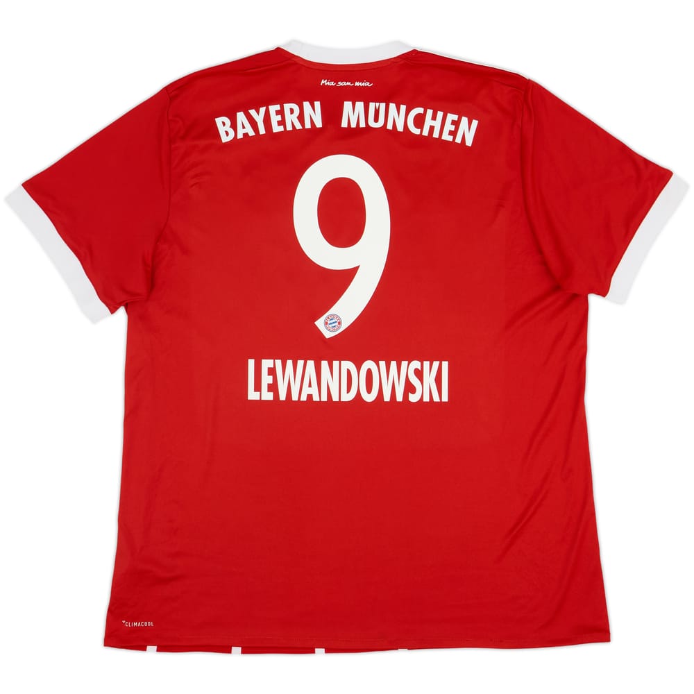 2017-18 Bayern Munich Home Shirt Lewandowski #9 - 8/10 - (XL)