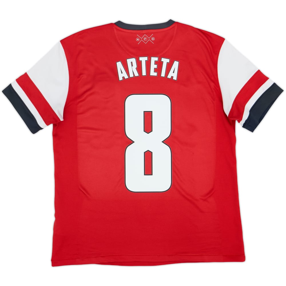 2012-14 Arsenal Home Shirt Arteta #8 - 6/10 - (M)