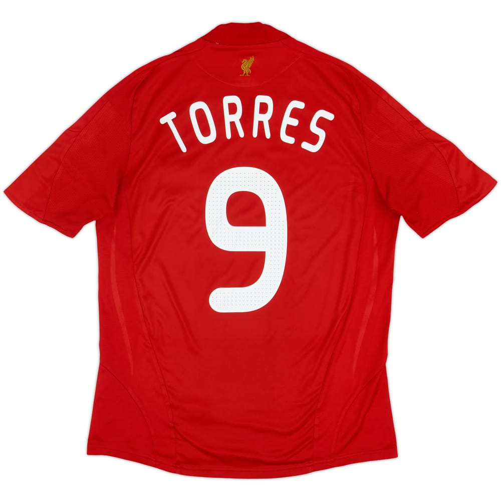 2008-10 Liverpool Home Shirt Torres #9 - 7/10 - (L)