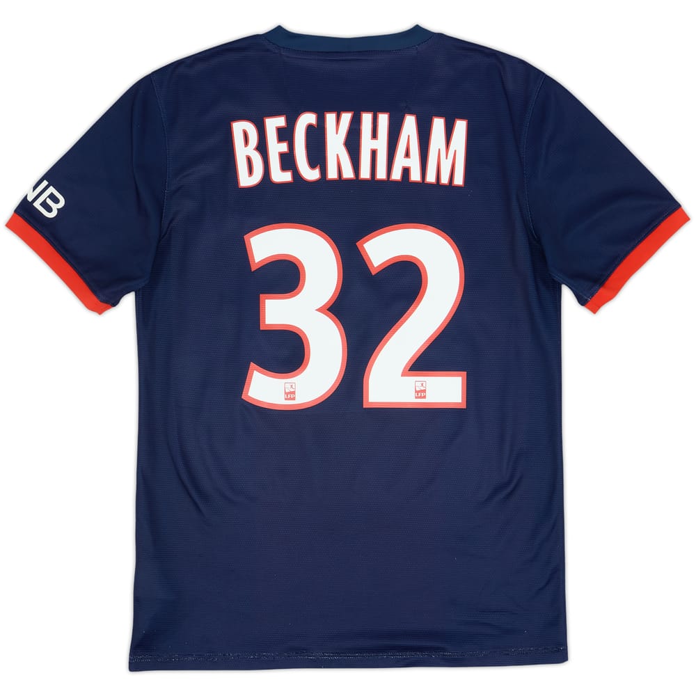 2013-14 Paris Saint-Germain Home Shirt Beckham #32 - 5/10 - (S)
