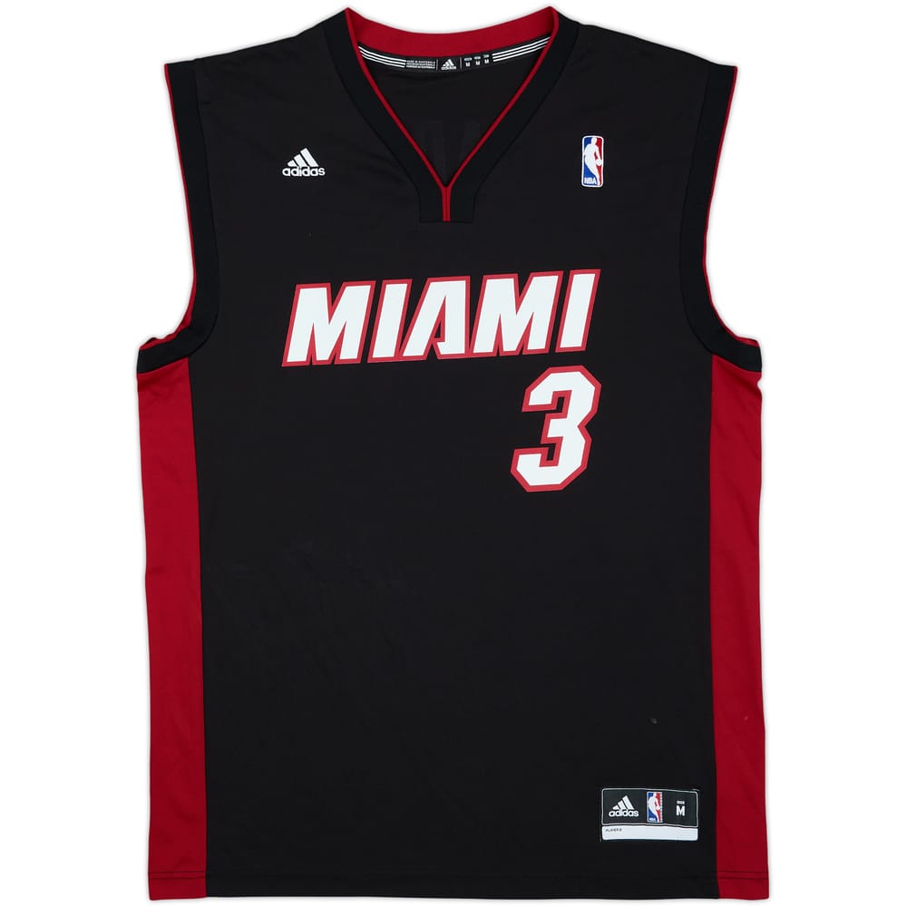 2012-14 Miami Heat Wade #3 adidas Away Jersey - 7/10 - (M)