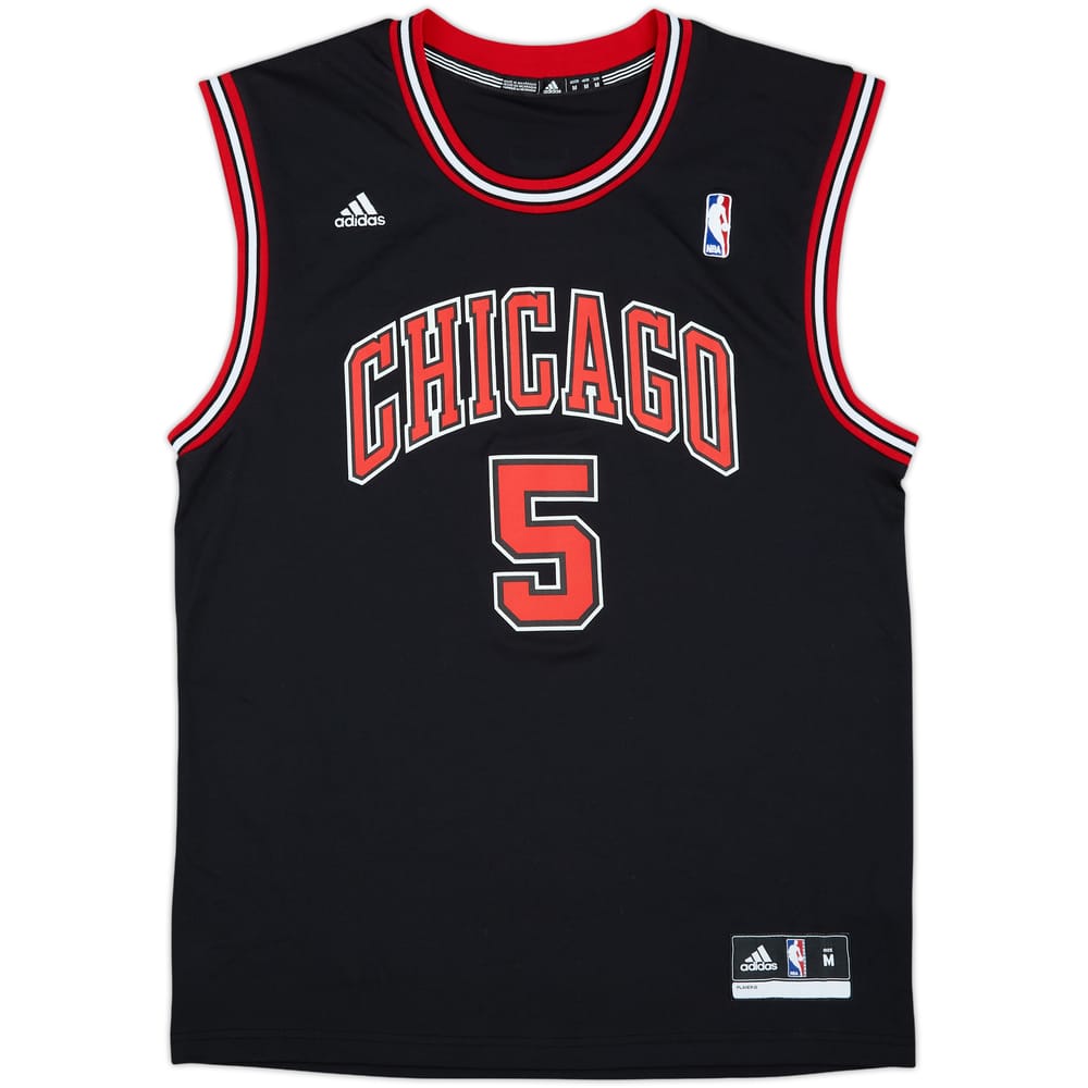 2010-14 Chicago Bulls Boozer #5 adidas Alternate Jersey - 8/10 - (M)