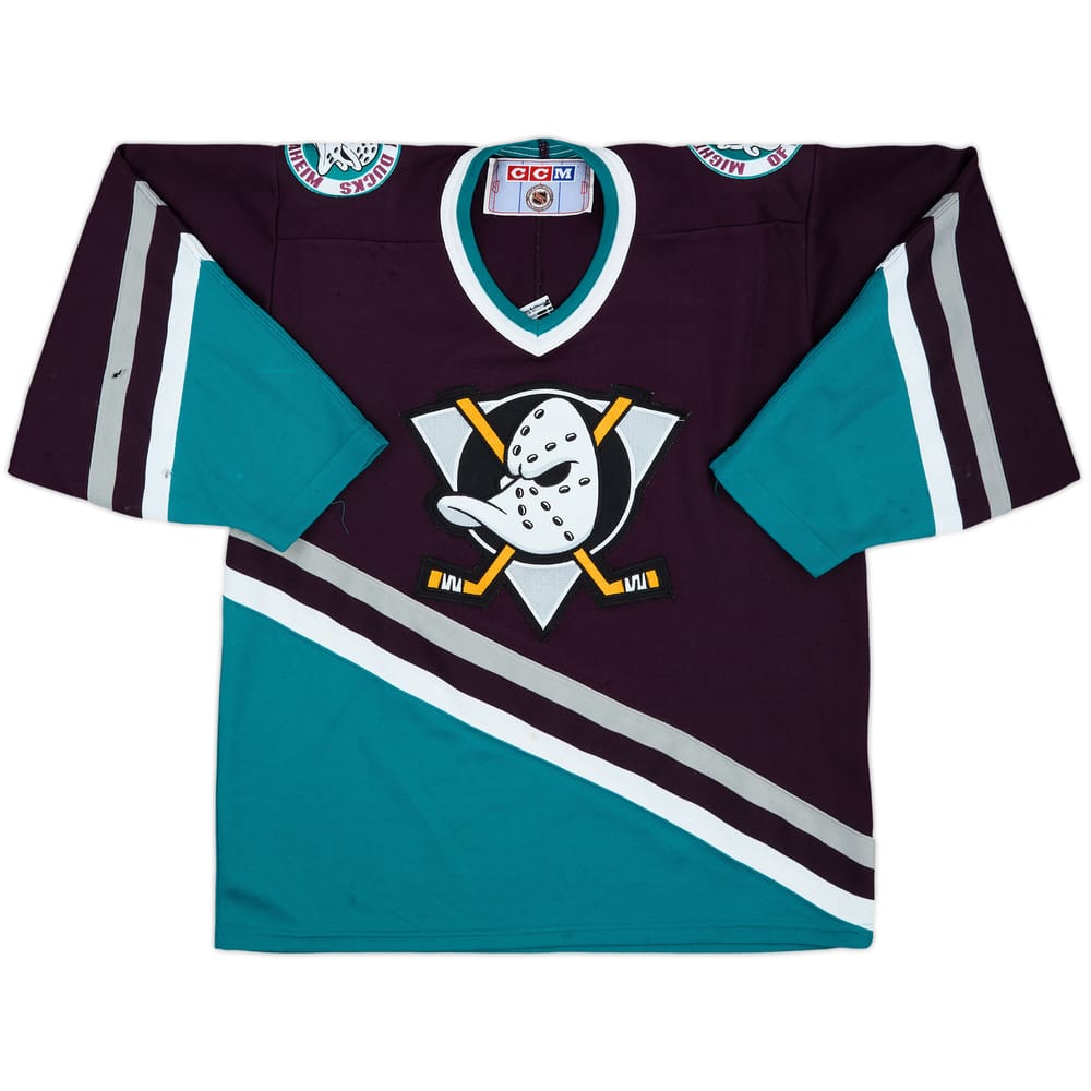 1995-98 Mighty Ducks of Anaheim CCM Away Jersey - 3/10 - (S)