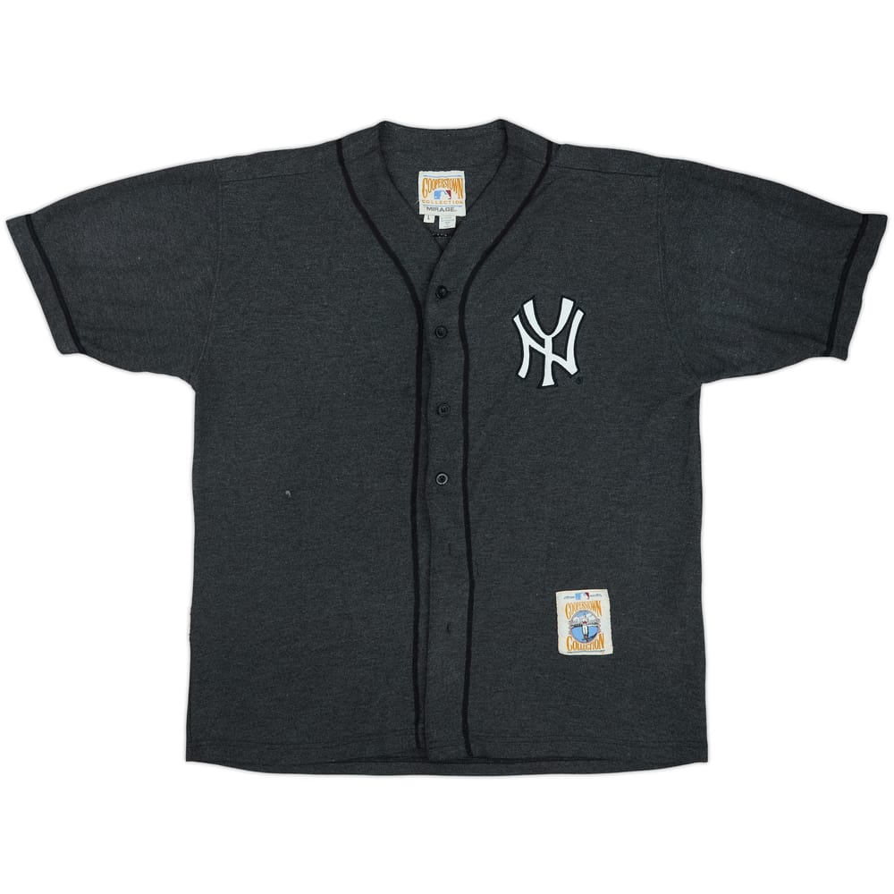 1990s New York Yankees Mantle #7 Mirage Cooperstown Collection Jersey - 5/10 - (L)
