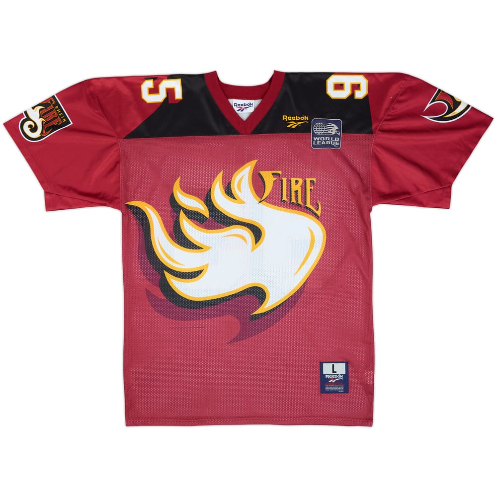 1995 Rhein Fire #95 Reebok Home Jersey - 9/10 - (L)