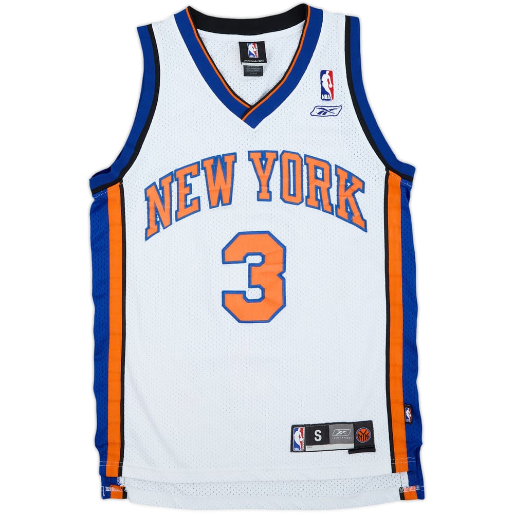 2004-06 New York Knicks Marbury #3 Reebok Swingman Home Jersey - 4/10 - (S)