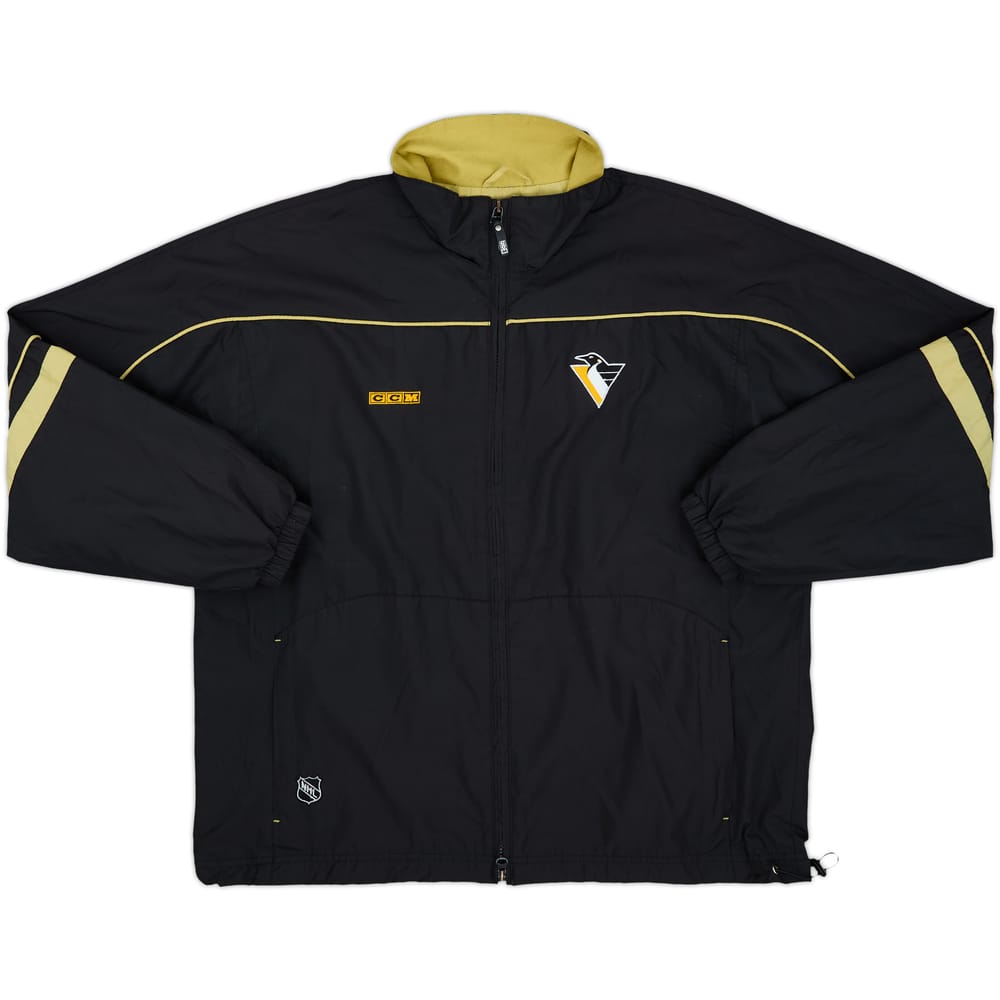 2000-07 Pittsburgh Penguins CCM Full Zip Windbreaker Jacket - 9/10 - (L)
