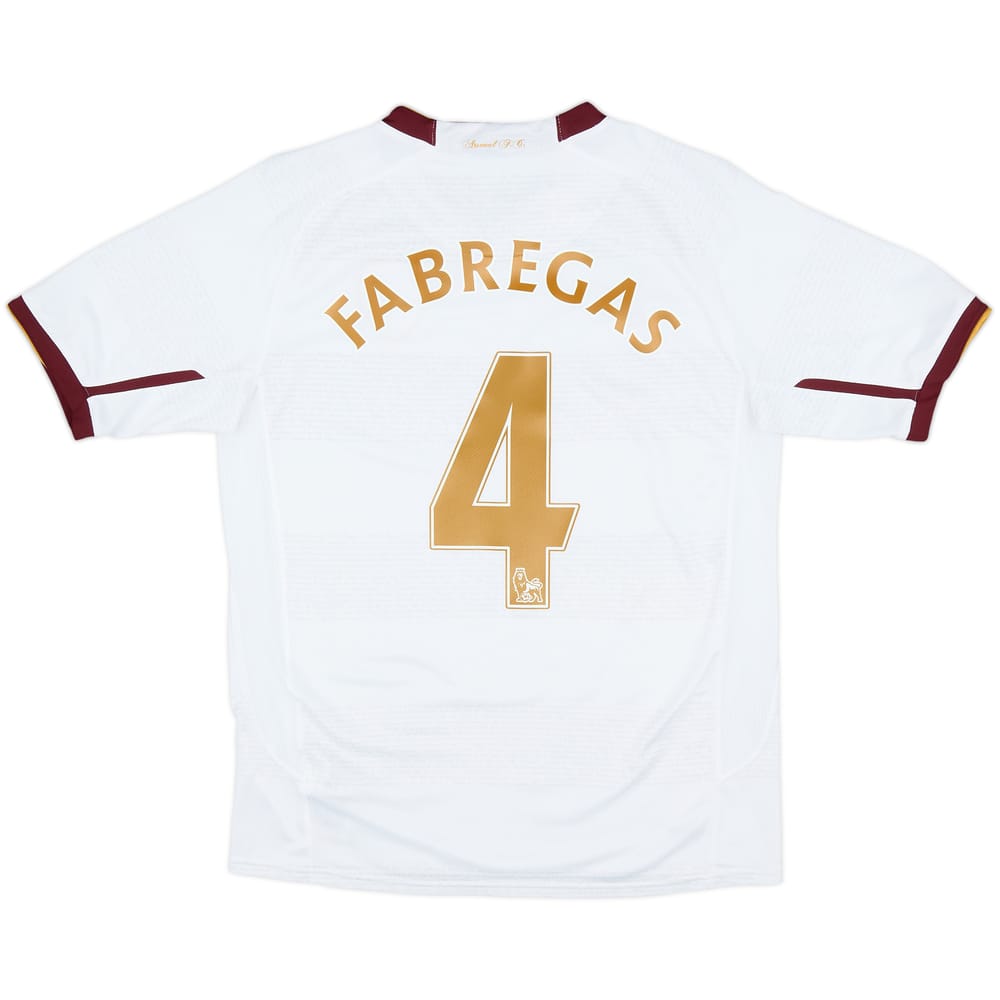 2007-08 Arsenal Away Shirt Fabregas #4 - 6/10 - (XL.Boys)