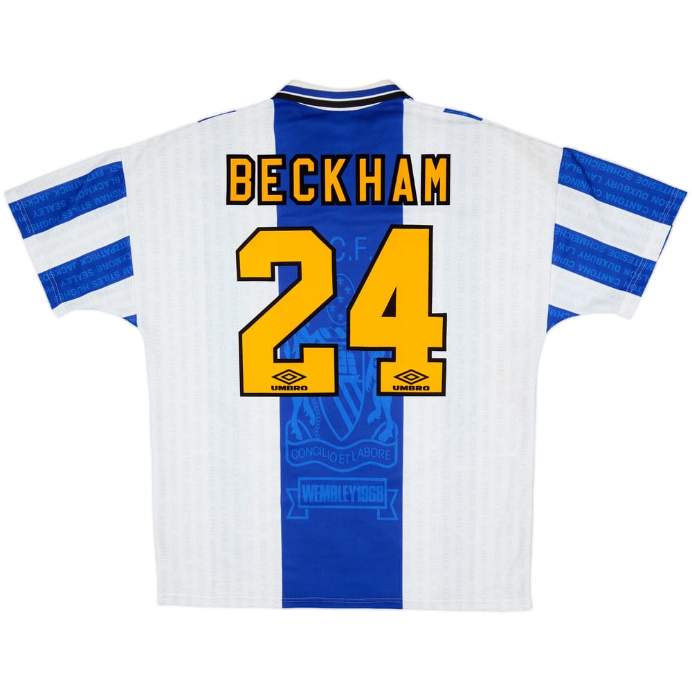 1994-96 Manchester United Third Shirt Beckham #24 - 7/10 - (XL)