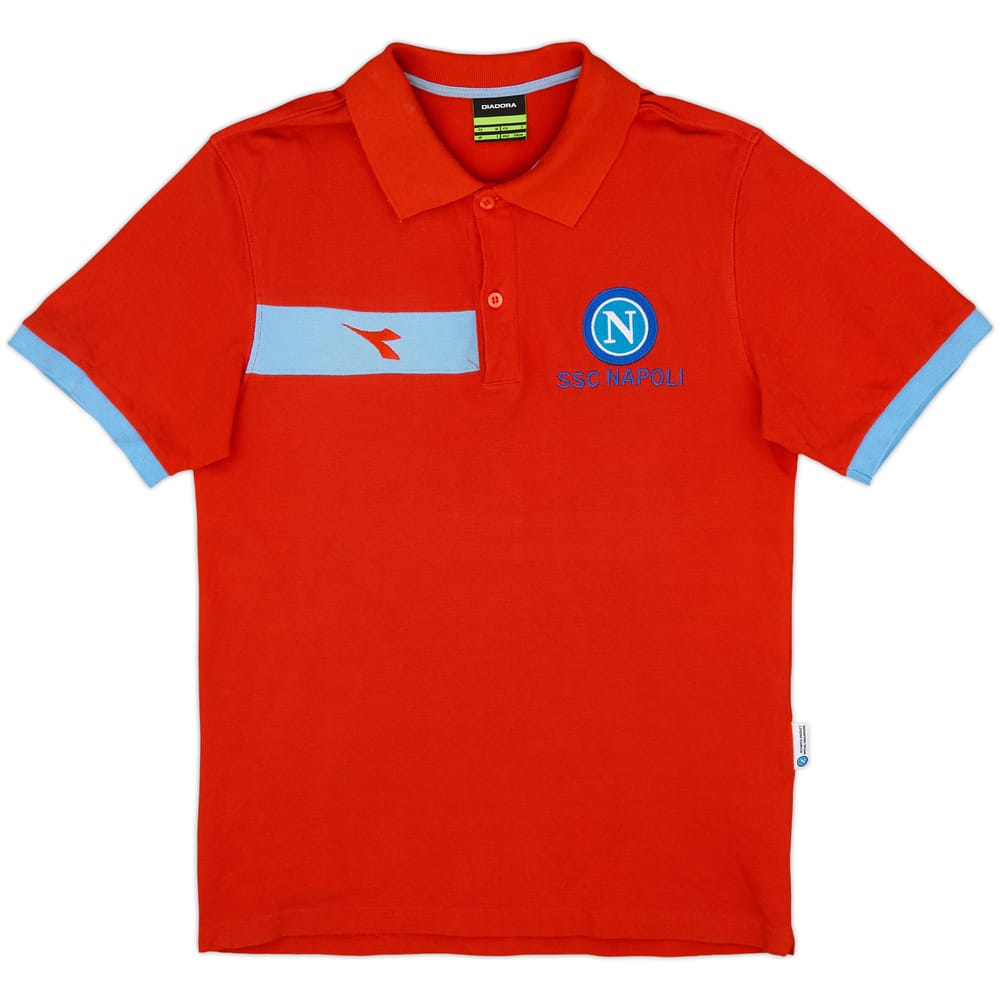 2000-01 Napoli Diadora Polo Shirt - 9/10 - (S)