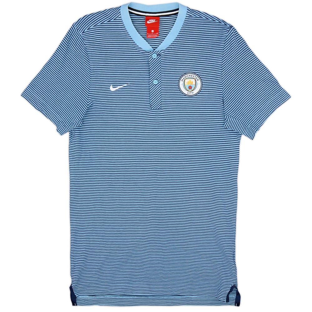 2017-18 Manchester City Nike Polo Shirt - 9/10 - (S)