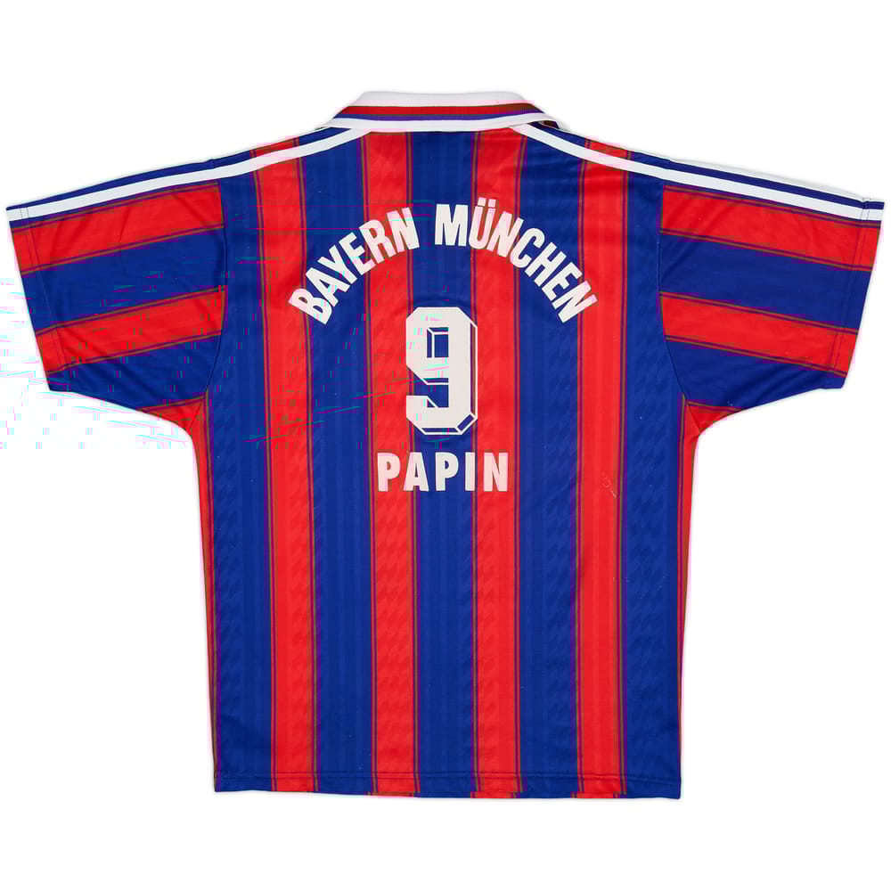 1995-97 Bayern Munich Home Shirt Papin #9 - 5/10 - (S)