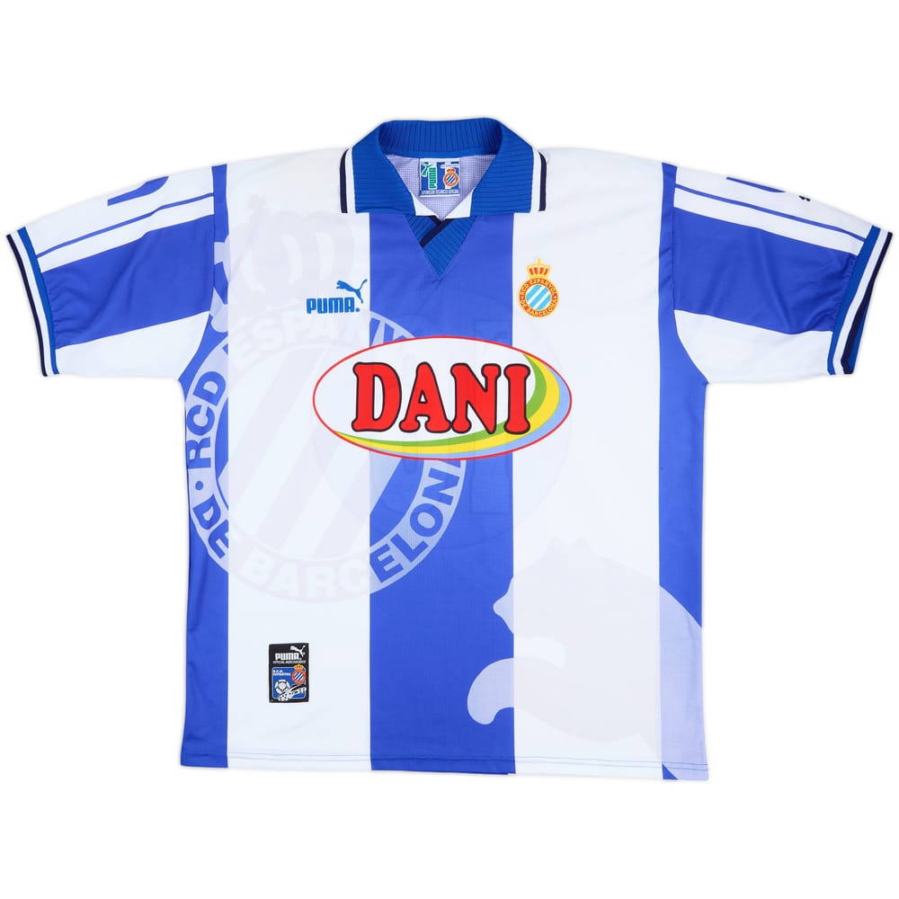 1997-98 Espanyol Match Issue Home Shirt #16