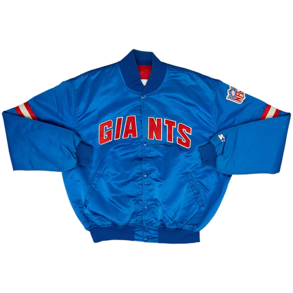 1980s New York Giants Starter Satin Varsity Jacket - 6/10 - (XL)