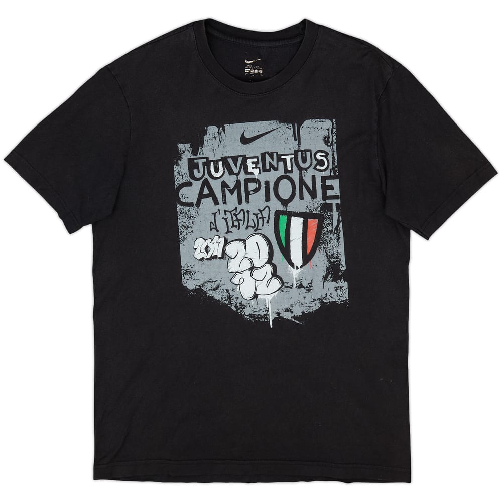 2011-12 Juventus Nike 'Campione' Graphic Tee - 7/10 - (S)
