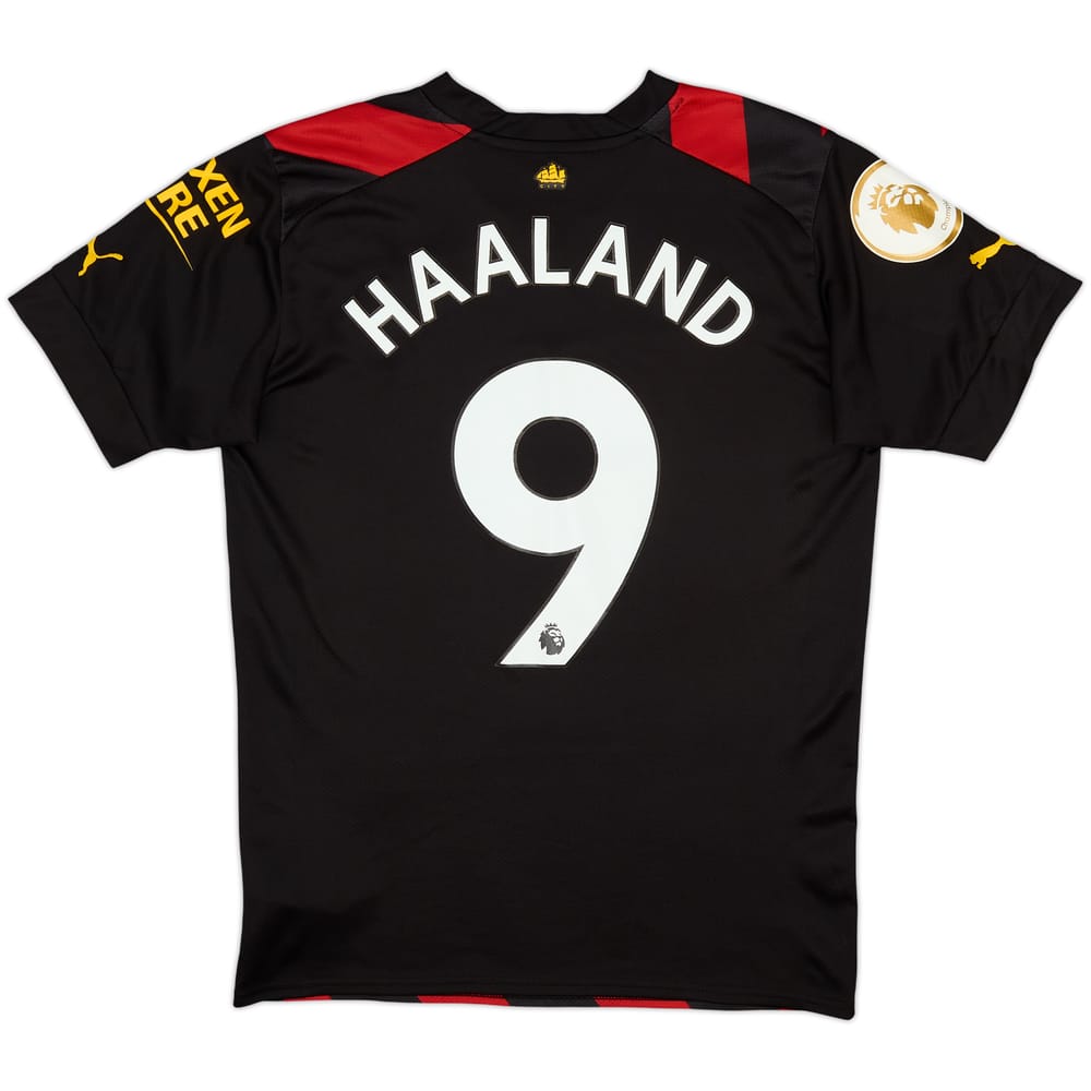 2022-23 Manchester City Away Shirt Haaland #9 - 9/10 - (S)