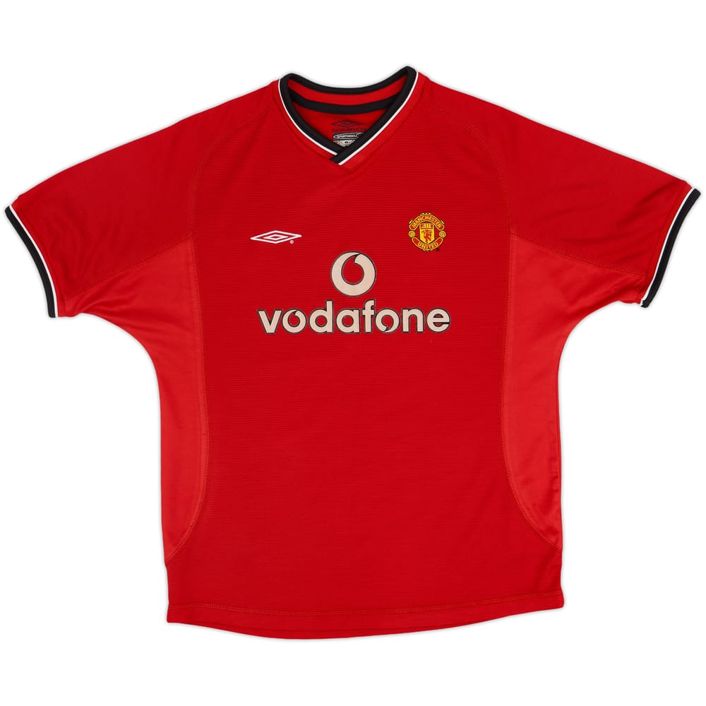 2000-02 Manchester United Home Shirt - 8/10 - (L.Boys)