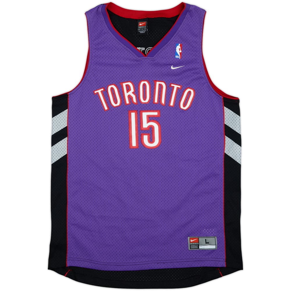 2000-03 Toronto Raptors Carter #15 Nike Swingman Away Jersey - 9/10 - (L)