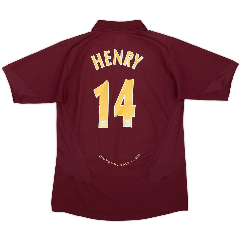 2005-06 Arsenal Home Shirt Henry #14 - 7/10 - (L.Boys)