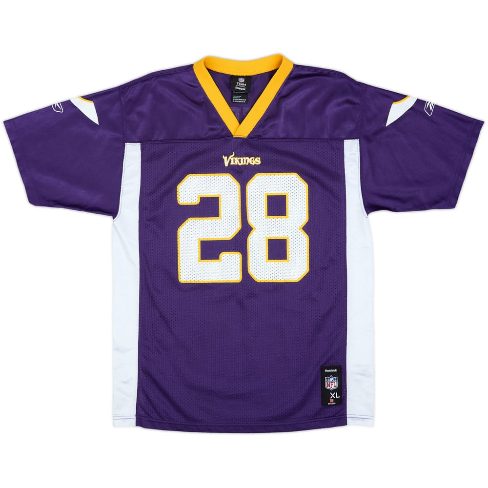 2008-11 Minnesota Vikings Peterson #28 Reebok Replica Home Jersey - 8/10 - (XL.Boys)
