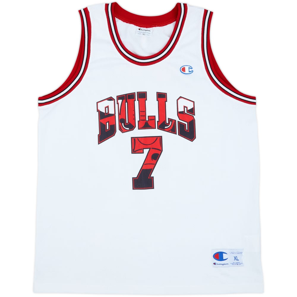 2004-09 Chicago Bulls Gordon #7 Champion Alternate Jersey - 9/10 - (XL)