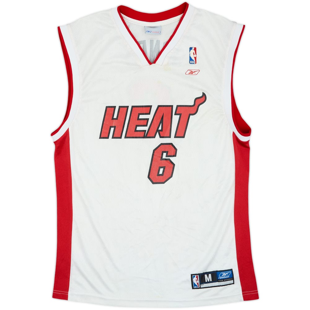2002-05 Miami Heat Jones #6 Reebok Home Jersey - 5/10 - (M)