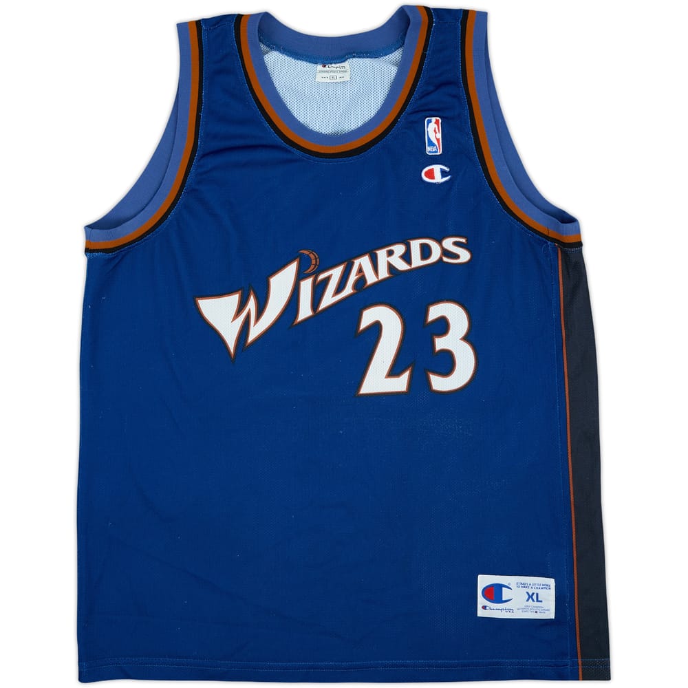 2001-03 Washington Wizards Jordan #23 Champion Away Jersey - 6/10 - (XL)