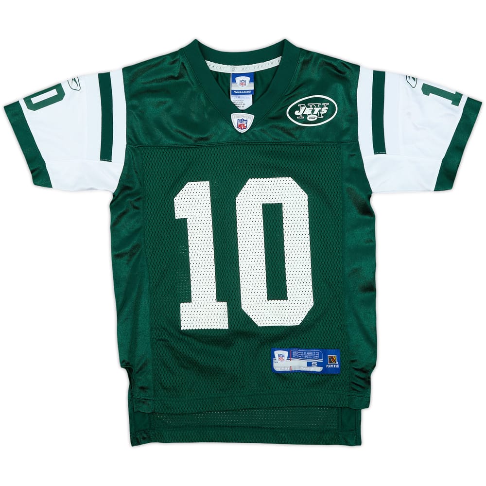 2005-06 New York Jets Pennington #10 Reebok On Field Home Jersey - 9/10 - (S.Boys)