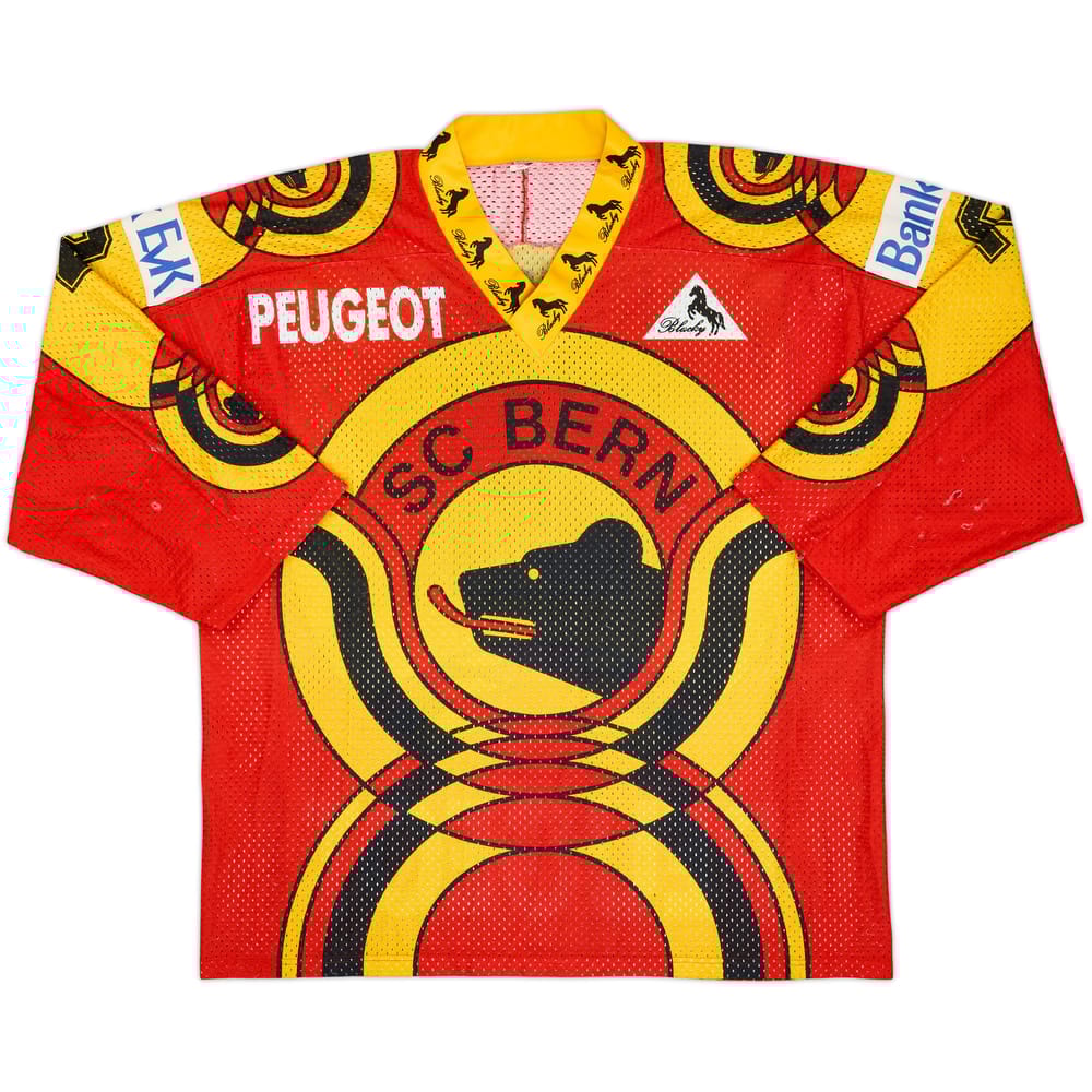 1990-91 SC Bern Krentz #2 'Signed' Blacky Home Jersey - 3/10 - (XL)