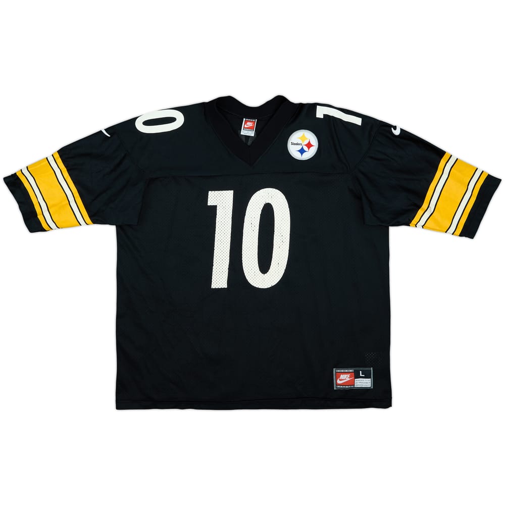 1997-00 Pittsburgh Steelers Stewart #10 Nike Game Home Jersey - 6/10 - (L)
