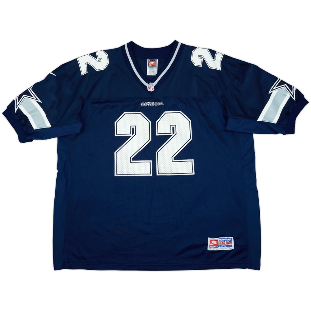 1996-99 Dallas Cowboys E.Smith #22 Nike Authentic Home Jersey - 9/10 - (XL)