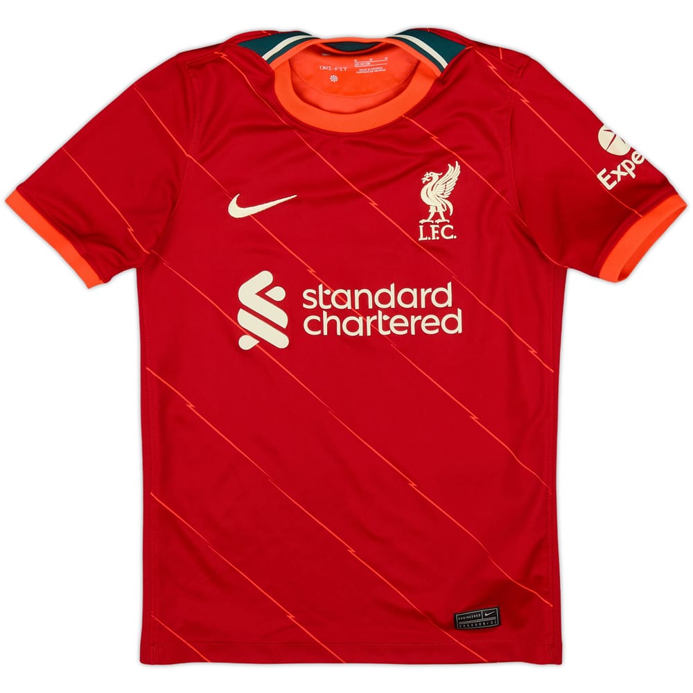 2021-22 Liverpool Home Shirt - 8/10 - (M.Boys)